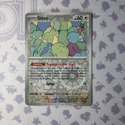 Ditto Scarlett Violet 151 132/165 Reverse Holo Rare Pokemon Card - Image 1