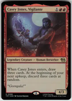 MTG Casey Jones Vigilante Foil NM TMNT Magic 88 - Image 1