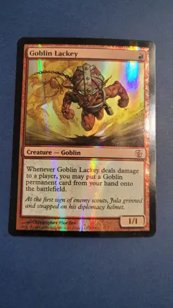 * * 1x Foil Goblin Lackey x1 * * FTV Exiled MTG NM Near Mint - Image 1