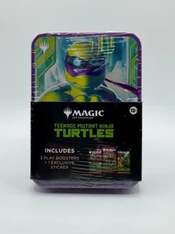 MTG x TMNT Donatello Collector Tin w/ 3 Booster Packs + Exclusive Sticker Sealed - Image 1