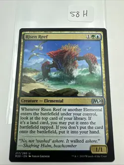1x Risen Reef NM-Mint, English Core Set 2020 MTG Magic - Image 2