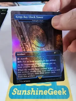 Kings Bay Clock Tower - Midnight Clock (Rainbow Foil) Secret Lair Uncharted Foil - Image 2