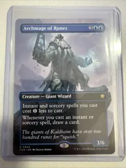 Archmage of Runes Borderless (NM Non-Foil) FDN-0304 Rare MTG - Image 3