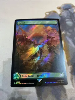 Forest (0853) (Surge Foil) - Universes Beyond: Fallout - NM - Image 2