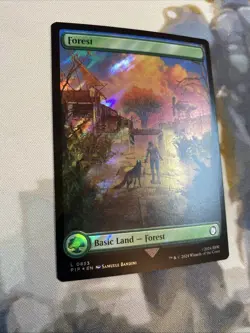 Forest (0853) (Surge Foil) - Universes Beyond: Fallout - NM - Image 3