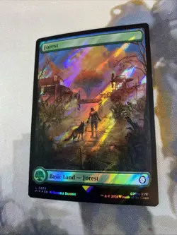 Forest (0853) (Surge Foil) - Universes Beyond: Fallout - NM - Image 4
