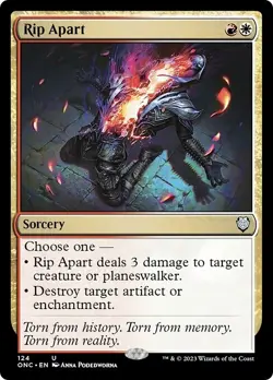 RIP APART mtg NM-M Commander Phyrexia 1 Unc - Image 1