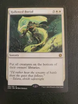 MTG Magic the Gathering Hallowed Burial (91/234) Conspiracy Take the Crown LP - Image 1