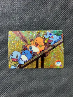 Pokemon Card - Squirtle, Marill, Raichu & Bulbasaur 375 - Vending Machine - Holo - Image 1