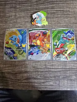 Pokemon First Partner Illustration MEP Collection Bulbasaur Charmander Squirtle - Image 1