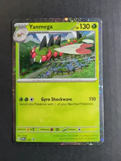 Yanmega 187 Pokemon TCG Scarlet & Violet Black Star Promo Cosmos Holo NM - Image 2