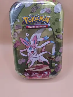 Pokemon TCG Prismatic Evolutions Mini-Tin Factory Sealed Sylveon Sarlet & Violet - Image 1