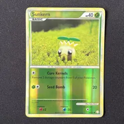 Sunkern Reverse Holo 85/123 HeartGold & SoulSilver Pokemon Card - Image 2