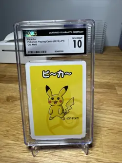 Pokemon CGC 10 Pikachu Old Maid 2019 JPN - Image 1