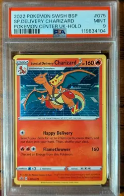 Pokemon TCG Special Delivery Bidoof, Pikachu, Charizard PSA Graded - Image 3