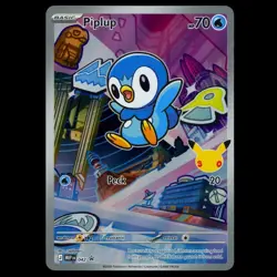 Piplup MEP 042 | Pokemon First Partner Illustration Promo - Image 1