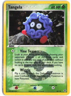 Tangela 30/112 Rare FireRed & LeafGreen Pokemon Reverse Holo - Image 1