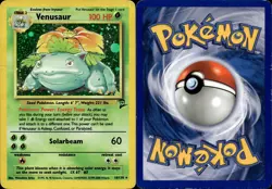 VENUSAUR 18/130 HOLO RARE BASE SET 2 POKEMON HP - Image 1