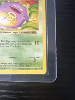 Koffing 51/102 Base Set Shadowless WOTC Vintage Pokemon - Image 5