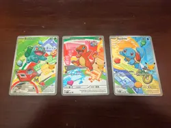 Pokemon TCG First Partner Illustration Collection Kanto GEN 1 ALL Starters - Image 1