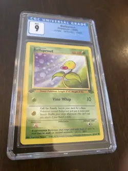 1999 Pokemon Jungle 1ST EDITION #49 - BELLSPROUT CGC 9 - Image 1