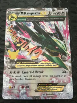 Pokemon M Rayquaza EX Celebrations Classic Collection Holo 76/108 220 HP - Image 1