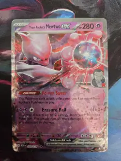 TEAM ROCKET'S MEWTWO EX 079/217 ME03 ASCENDED HEROES DOUBLE RARE POKEMON TCG - Image 1