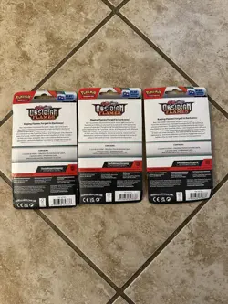 Lot of 3 Pokemon TCG Scarlet Violet Obsidian Flames Checklane Blister Pack Pawmi - Image 2