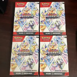 Pokemon Prismatic Evolutions Booster Bundle SEALED Lot Of 4 - Image 1