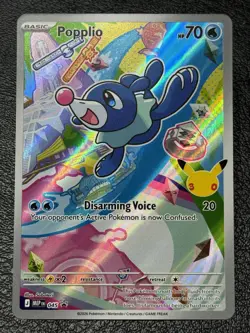 Popplio MEP 045 Promo - Illustration Rare - Pokemon TCG: 30th Anniversary - NM - Image 1