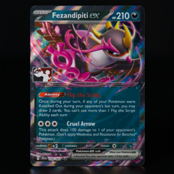 Fezandipiti ex 038/064 Play! Pokemon Prize Pack Series 7 Stamped NM - Image 1
