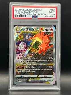 PSA Mint 9- Charizard VSTAR SWSH262 Holo Black Star Promo-2022 Pokemon SWSH UPC - Image 1