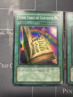 Toon Table of Contents (3x) TP6-EN002 Tournament Pack 6 Super Rare NM Yugioh - Image 2