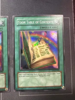 Toon Table of Contents (3x) TP6-EN002 Tournament Pack 6 Super Rare NM Yugioh - Image 4
