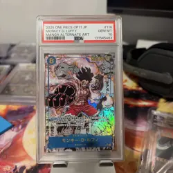 PSA 10 Luffy SEC OP11-118 Manga Alt Art Comic Parallel Fist ONE PIECE Japanese - Image 1