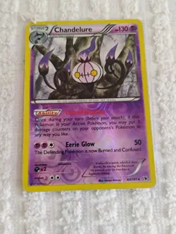 CHANDELURE 60/101 Noble Victories REVERSE HOLO RH rare Pokemon TCG card NM - Image 1