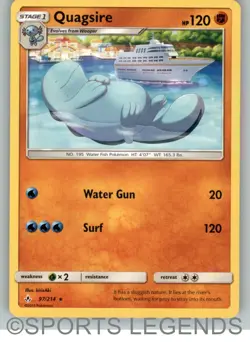 2019 pokemon Unbroken Bonds rare Quagsire 97/214 - Image 1