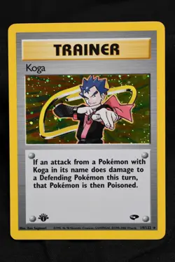 Koga 19/132 1st Edition NM Gym Challenge Holo Pokemon TCG Near Mint - Image 1