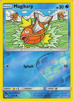 Magikarp - Reverse Holo - 15/68 Hidden Fates - Pokemon TCG - 2019 - Image 1