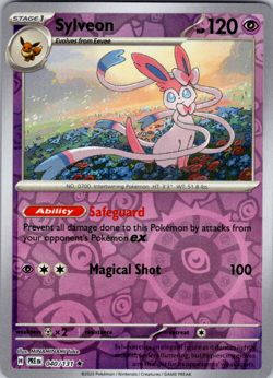 Sylveon 040/131 Reverse Holo Rare Pokemon TCG S&V Prismatic Evolutions - Image 1