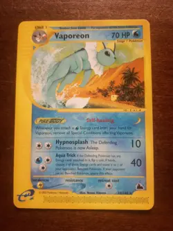 33/144 | Vaporeon | Skyridge | Pokemon Card | Mint non holo - Image 1