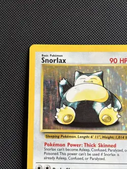 Pokemon TCG Snorlax 11/64 Jungle Holo Rare WOTC MP Condition Vintage 1999 - Image 2