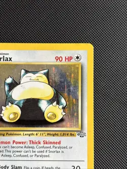 Pokemon TCG Snorlax 11/64 Jungle Holo Rare WOTC MP Condition Vintage 1999 - Image 3