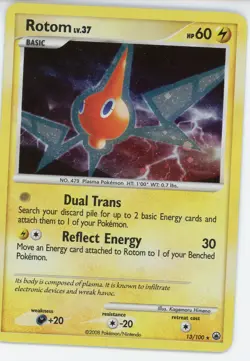 2008 Pokemon Rotom 13/100 Holofoil Majestic Dawn Lightly Played - Image 1