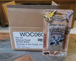 Pokemon Fossil RARE Blister Booster Pack WOTC Factory Sealed Mint Aerodactyl Art - Image 1