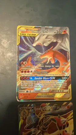 Pokemon TCG Reshiram Charizard GX Tag Team Card 20/214 Unbroken Bonds - Image 1