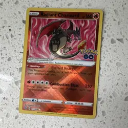 Pokemon TCG Radiant Charizard Holo Radiant Rare 011/078 Pokemon GO English - Image 1