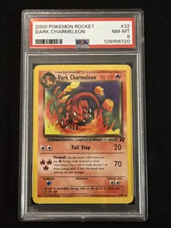 2000 Pokemon Rocket Dark Charmeleon #32 PSA 8 - Image 1