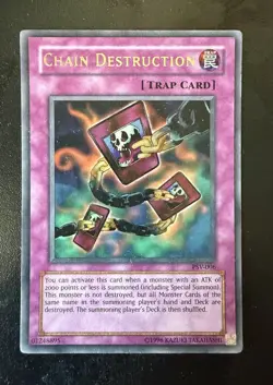 Chain Destruction PSV-006 Pharaoh's Servant Unlimited Holo Yu-Gi-Oh TCG - Image 1