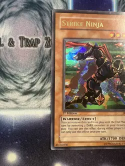 Yugioh Strike Ninja IOC-007 1st Edition Ultra Rare MP - Image 2